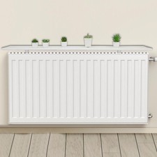 120cm White Radiator Shelf