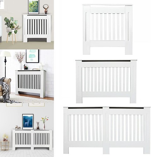 White radiator cover - white,