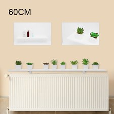 60cm White Radiator Cover