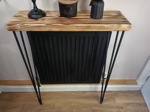 Rustic chunky radiator console - rustic,