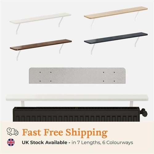 Radiator shelf with - radiator, foil