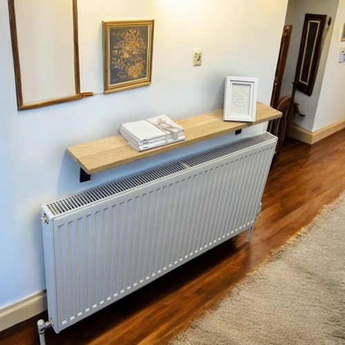 Oak radiator shelf 15cm - oak,
