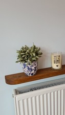 Rustic Wooden Radiator Shelf